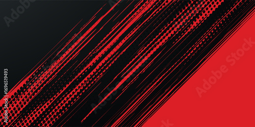 Background, contrast red and black color abstract template for business design. Technology style. You can use it for advertising, sports posters, templates, business presentations.