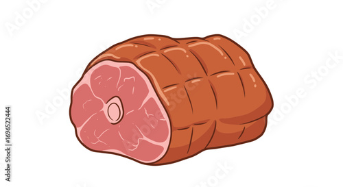Delicious cooked pork roast recipe food meat dinner lunch cuisine gourmet culinary tasty fresh roast on transparent background