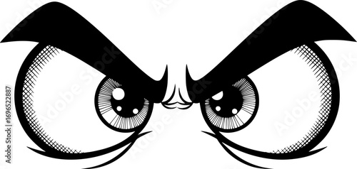 Angry Cartoon Eyes
