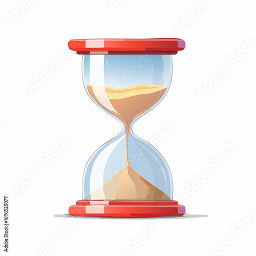 Hourglass ,sandglass timer or clock flat icon ,for apps and websites