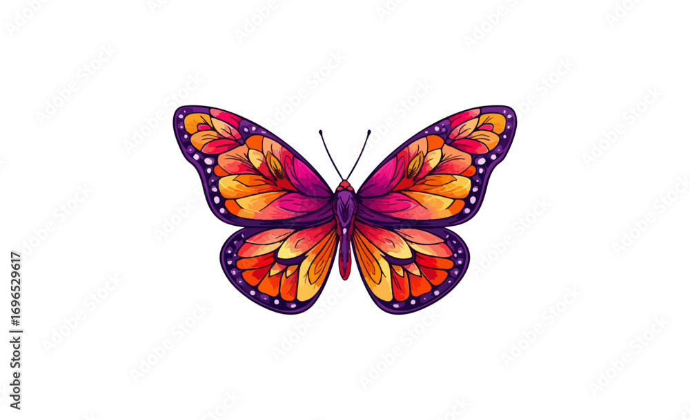 Obraz premium Colorful butterfly design