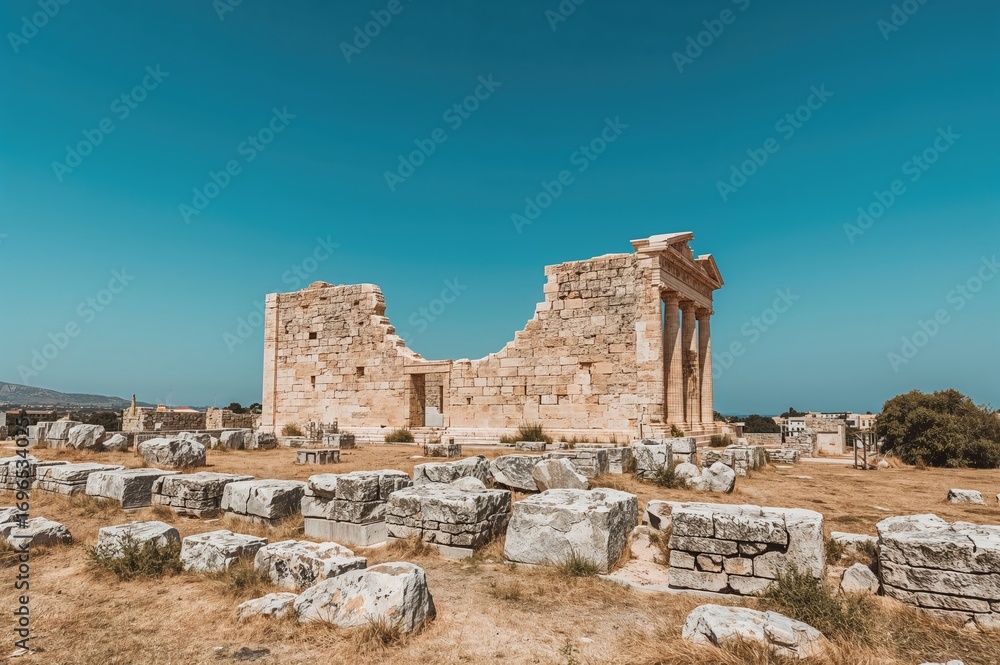 Fototapeta premium Historic ruins of an old settlement