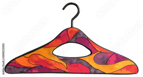 Colorful decorative clothes hanger
