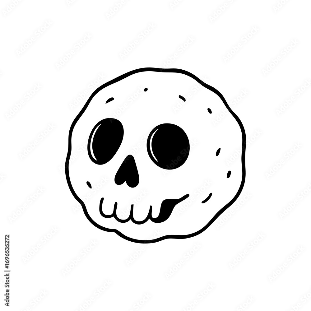 Fototapeta premium A cartoon tiger in a t-shirt, walking with a lightning bolt design, in a simple, childlike style, rendered in blue outline