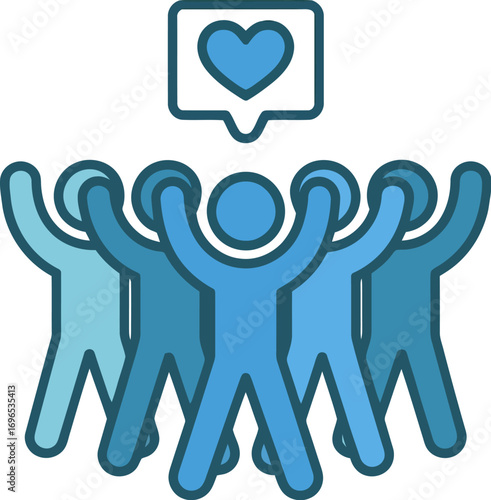 Team love support group community teamwork unity connection