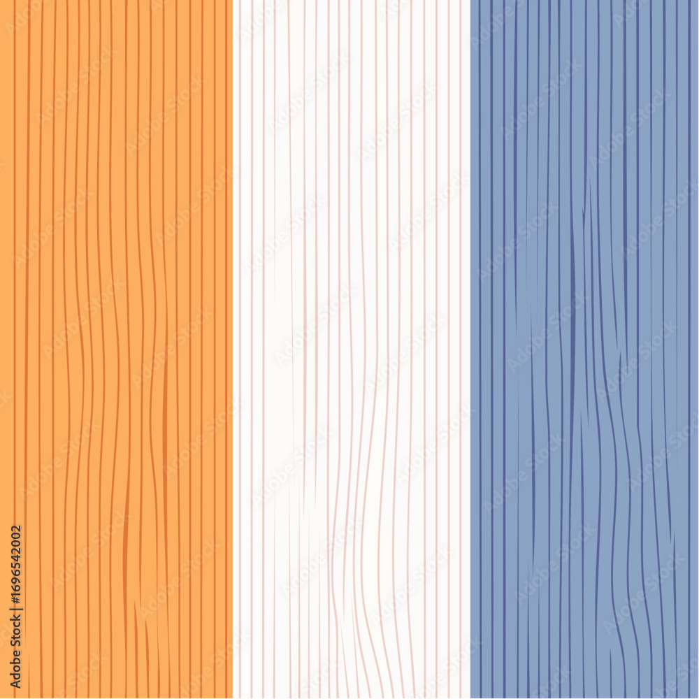 Obraz premium Vertical Orange White And Blue Stripes Background
