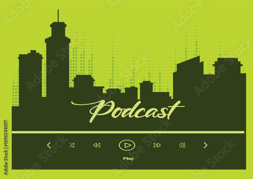 Podcast logo design,podcast icon, logo design template,
