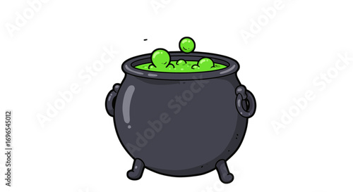 Halloween cauldron spooky witch brew potion magic fantasy celebration holiday witchcraft on transparent background