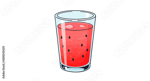 Refreshing summer drink juice glass beverage fruit healthy ice cold sweet tasty delicious refreshment vector on transparent background