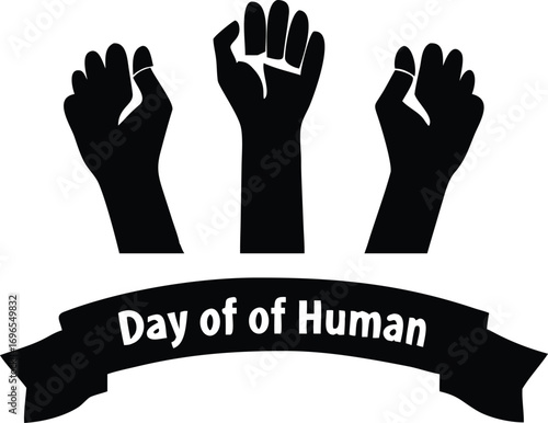 Stylized Silhouette of Two Hands Joining Together unity joining hands