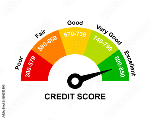 Excellent credit score ranges icon