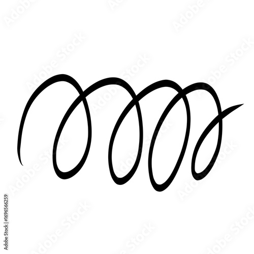 Line marker, hand-drawn brush, arrow doodle, sketch, pencil line, vector graphic, pen, underline, doodle icon. Hand-drawn line, highlighter marker shape. Vector illustration.