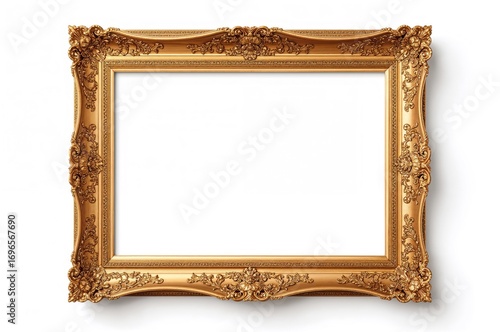 Blank photo frame on a white background with clipping paths