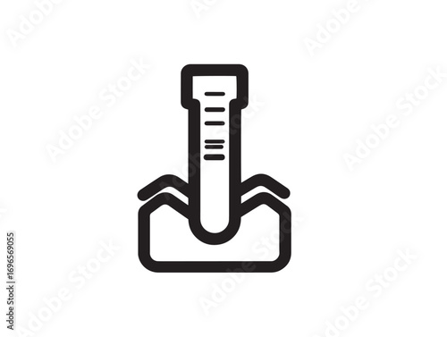Elegant Soil pH Meter Agricultural Tool Icon Designed in Minimal Vector Style