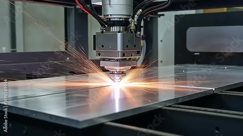 worker cutting metal