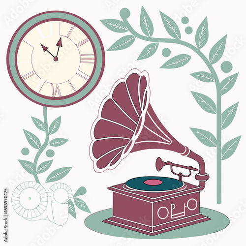 Modern Analog Paper Cutout