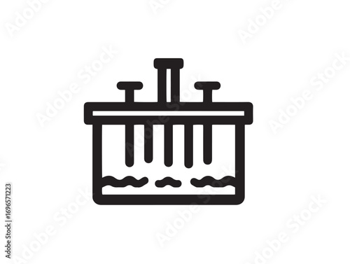 Modern Soil Sampling Equipment Icon in Clear Detailed Vector Artwork