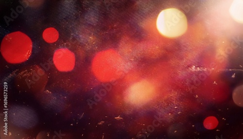nostalgic retro abstract grunge texture background with defocused bokeh glowing red optical flares scratches and dust for a timeless and atmospheric photography effect