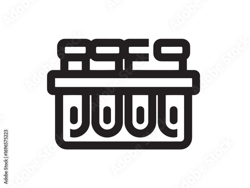 Modern Soil Testing Kit Icon with Clean Scientific Vector Illustration Artwork