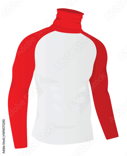 Two colors t shirt. vector	
