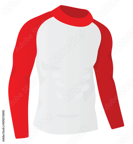 Two colors t shirt. vector	
