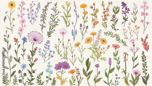 spring flowers background