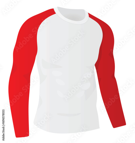 Two colors t shirt. vector	