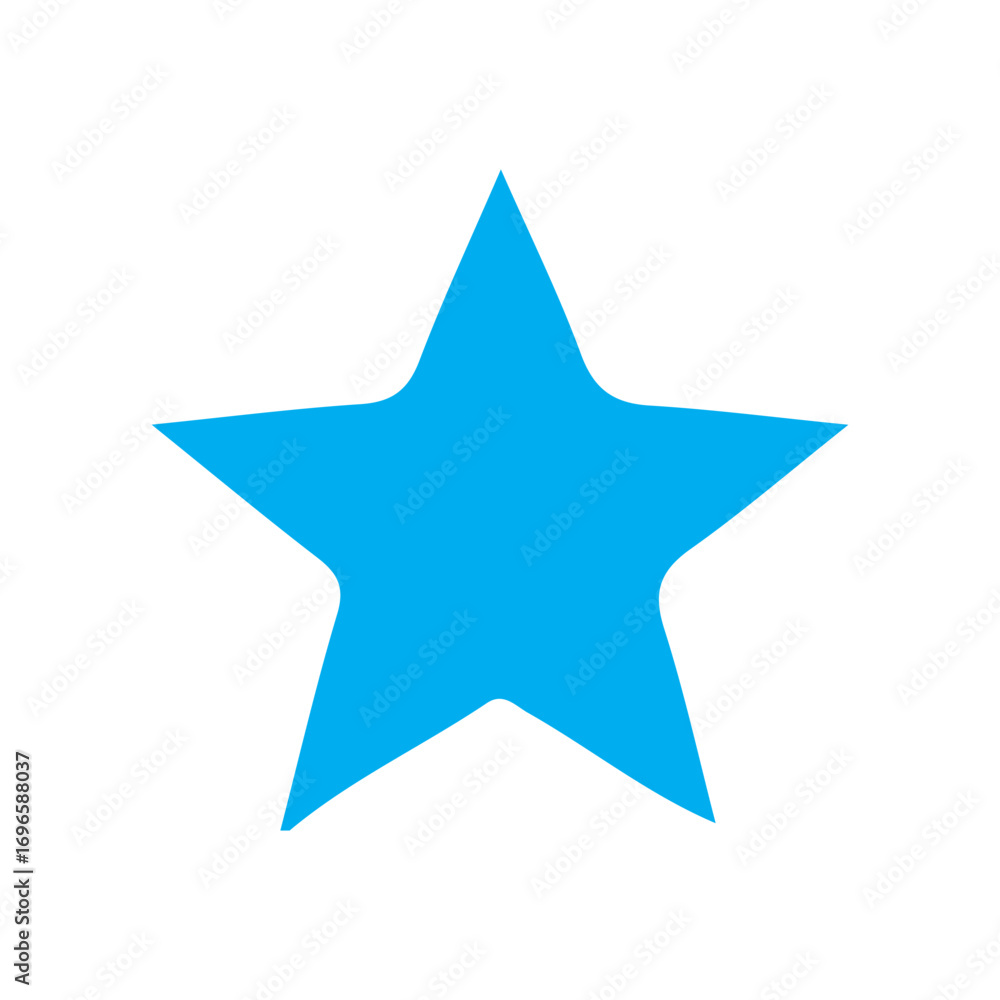 Obraz premium blue star icon
