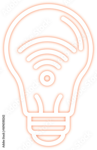 Light bulb icon vector representing innovation and energy in technology and design