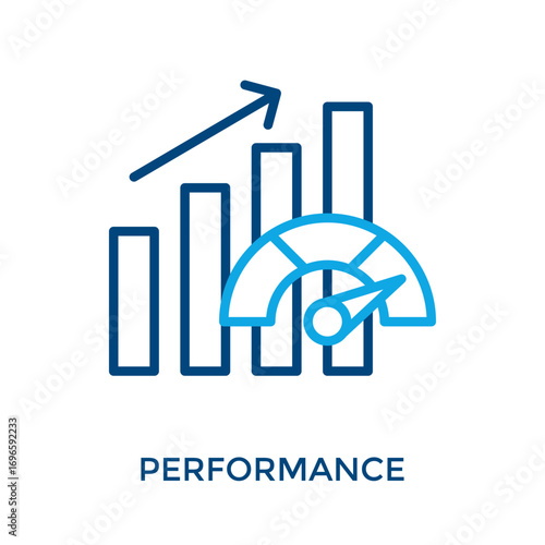 Performance Icon Glyph Style. Vector Illustration For Graphic Design
