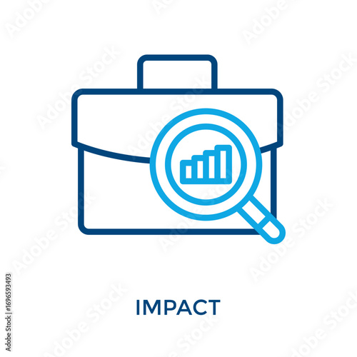 Impact Icon Glyph Style. Vector Illustration For Graphic Design