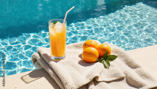 Orange Juice by the Pool