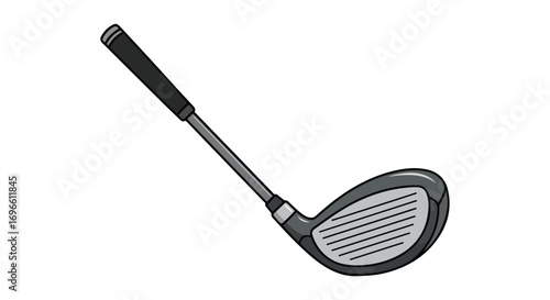 Illustrative golf club equipment for sport vector design icon isolated on white background for game equipment and recreational activities
