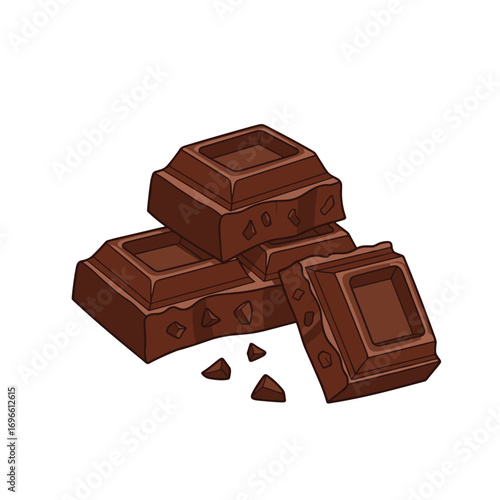 Delicious dark chocolate pieces for your sweet cravings and culinary creations