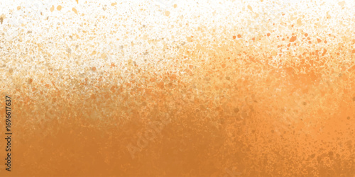 Modern abstract background with Orange gradient grunge splatter effect. powder explosion with particles. Orange and brown color dust explode on white background.