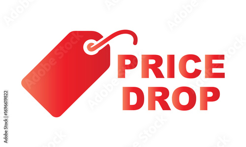 Price Drop Icon – Discount Tag Vector for Sales, Promotions, and Special Offers