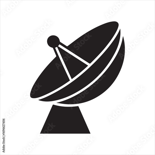 Satellite Dish Icon Vector Illustration
