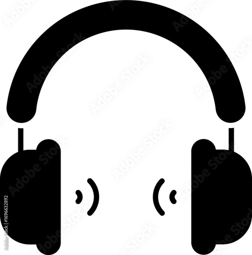 Headphone Icon Vector Illustration