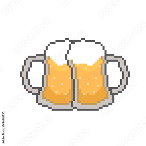 beer cheer glass pixel art