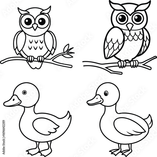Set of hand drawn birds ,Tropical Birds ,Democratic Republic of the Congo and Birds
Colorful collection of abstract birds


