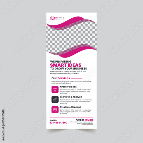 Business Rollup Banner Template Design	
