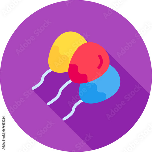 Balloon icon vector image. Suitable for mobile apps, web apps and print media.