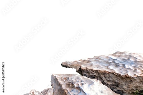 Rock Formations Chapada Diamantina Canyon, geology, natural cliff cutout outdoors on a transparent background, ideal for photobashing, matte painting, concept art