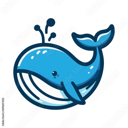 
blue whale illustration design