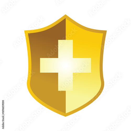medical shield design. healthcare sign and symbol.