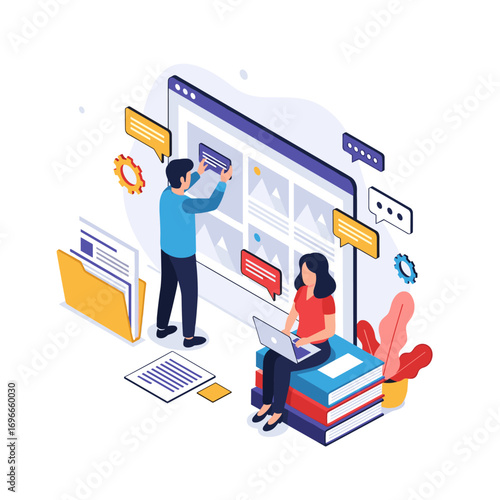 Digital content creation and online collaboration for modern business growth and strategy