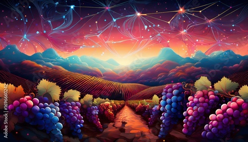 grapes digital network vineyard