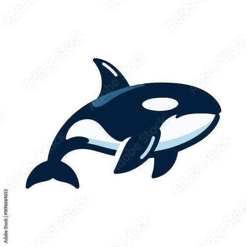 orca whale illustration design
