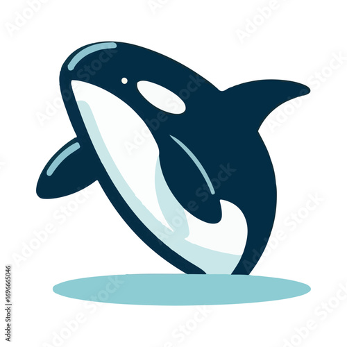 orca whale illustration design
