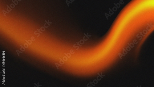 Vibrant Orange Flowing Abstract Shape on Dark – High Resolution Trendy Minimalist Backdrop